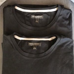 2 Banana Republic Luxury Touch Crewneck Shirts